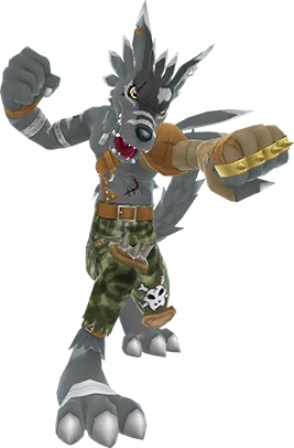 WereGarurumon (Black) full-body artwork