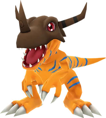 Greymon full-body artwork
