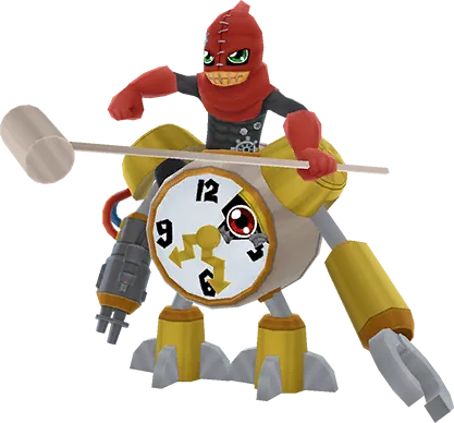 Clockmon full-body artwork
