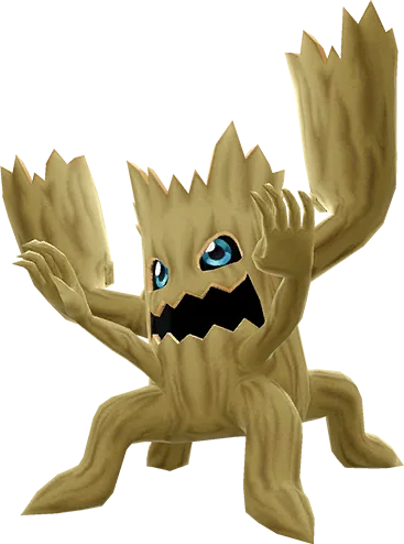 Woodmon full-body artwork