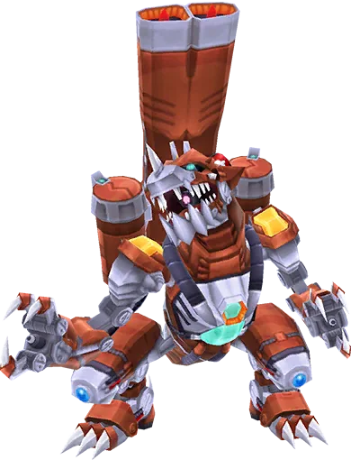 RustTyranomon full-body artwork