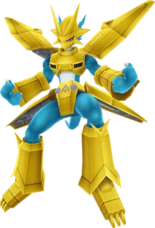 Magnamon full-body artwork