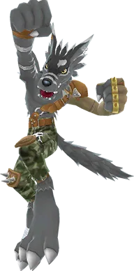 WereGarurumon (Black) full-body artwork
