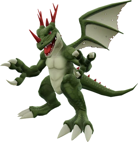 Coredramon (Green) full-body artwork