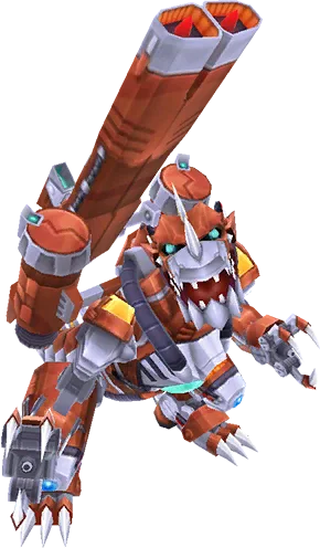 RustTyranomon full-body artwork