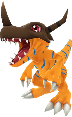 Greymon full-body artwork