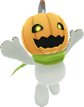 Pumpkinmon full-body artwork