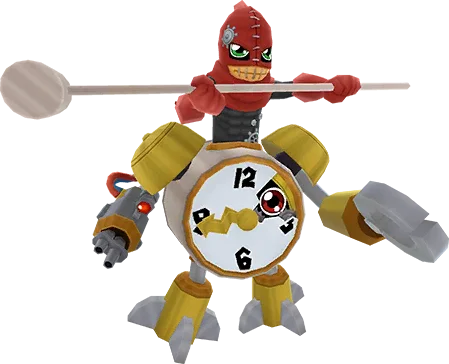 Clockmon full-body artwork
