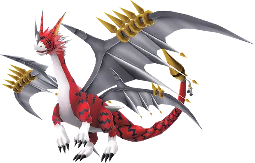 DoruGreymon full-body artwork