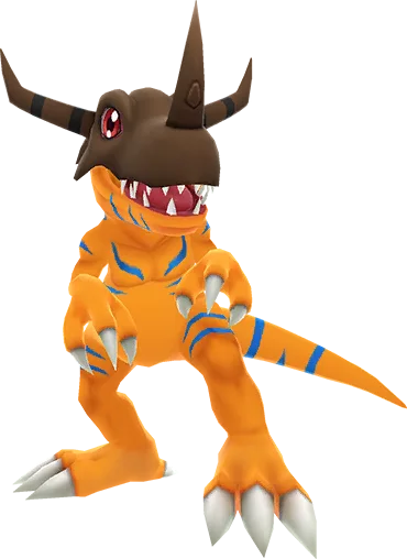 Greymon full-body artwork