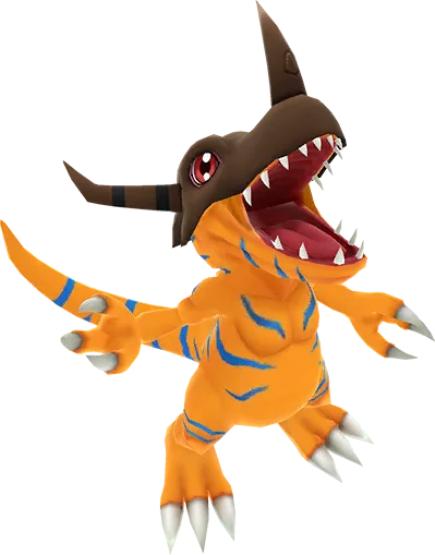 Greymon full-body artwork