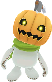 Pumpkinmon full-body artwork