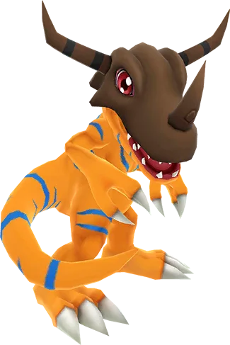 Greymon full-body artwork