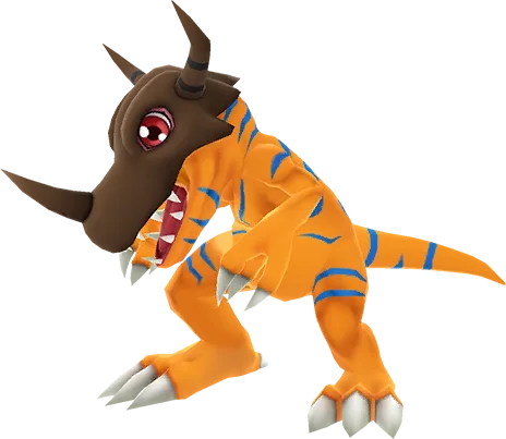 Greymon full-body artwork