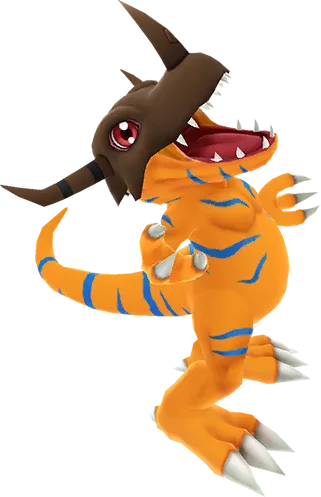 Greymon full-body artwork