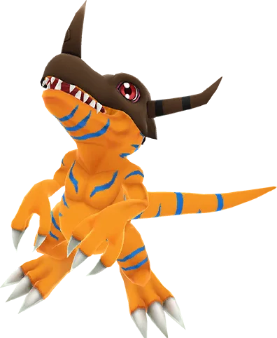 Greymon full-body artwork