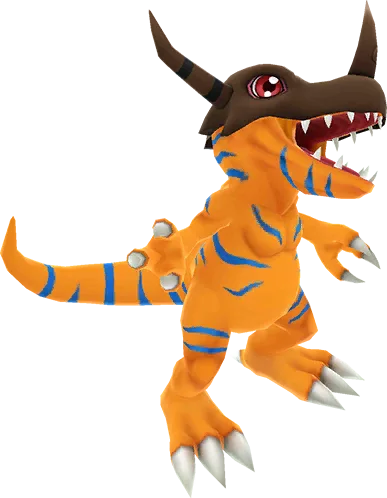 Greymon full-body artwork