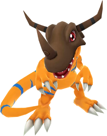 Greymon full-body artwork