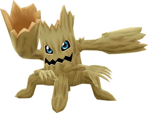 Woodmon full-body artwork