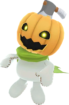 Pumpkinmon full-body artwork