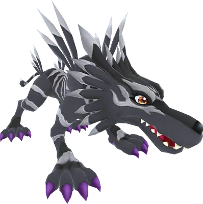 Garurumon (Black) full-body artwork