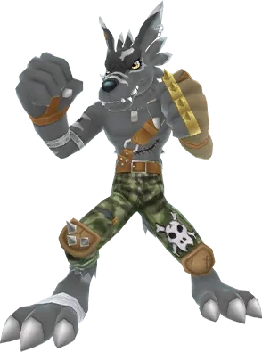 WereGarurumon (Black) full-body artwork