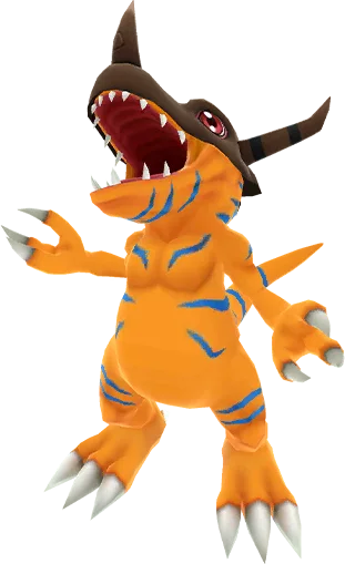 Greymon full-body artwork