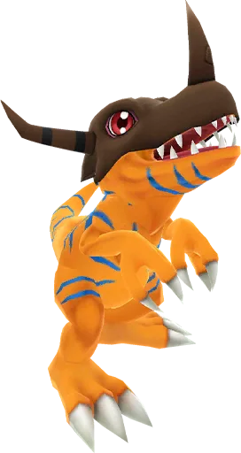Greymon full-body artwork