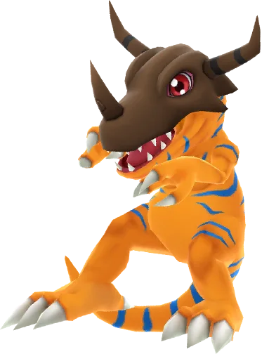 Greymon full-body artwork