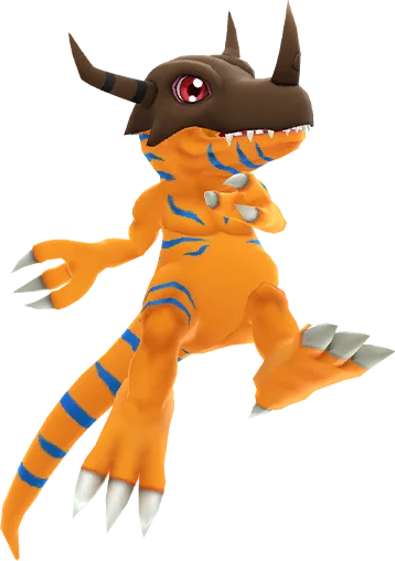 Greymon full-body artwork