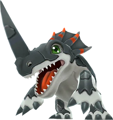 Monochromon full-body artwork