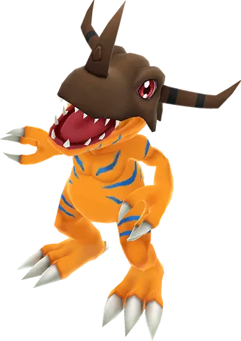Greymon full-body artwork