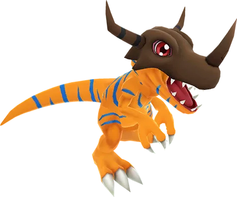 Greymon full-body artwork