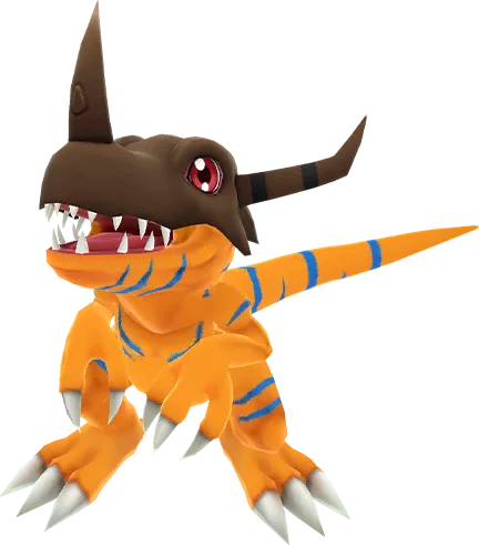 Greymon full-body artwork