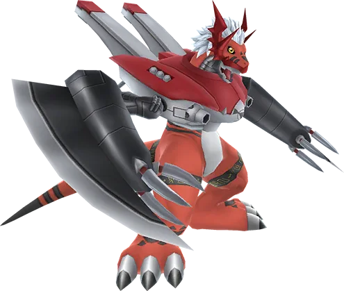 WarGrowlmon full-body artwork
