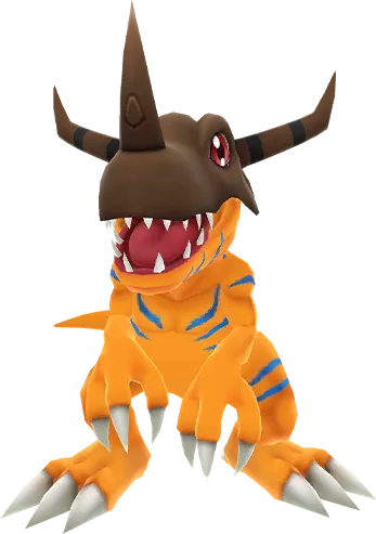 Greymon full-body artwork