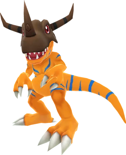 Greymon full-body artwork