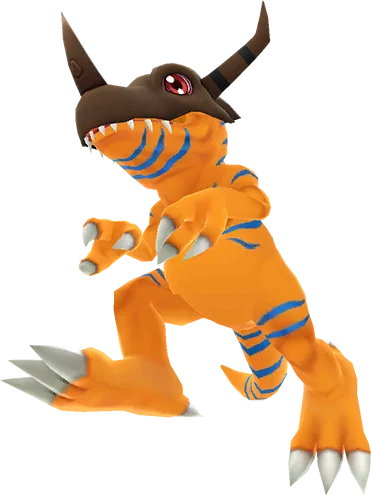 Greymon full-body artwork